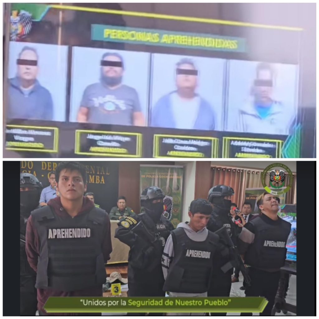 La Policía presentó a miembros de la banda delincuencial conformada por peruanos, bolivianos y cuatro policías.