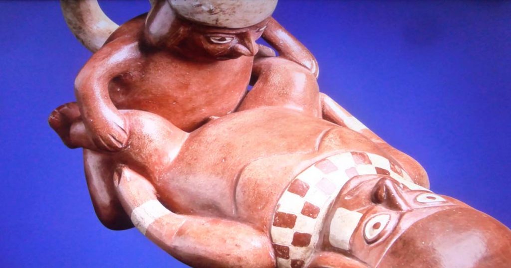 El Museo Larco de Lima alberga esta colección de huacos eróticos.
